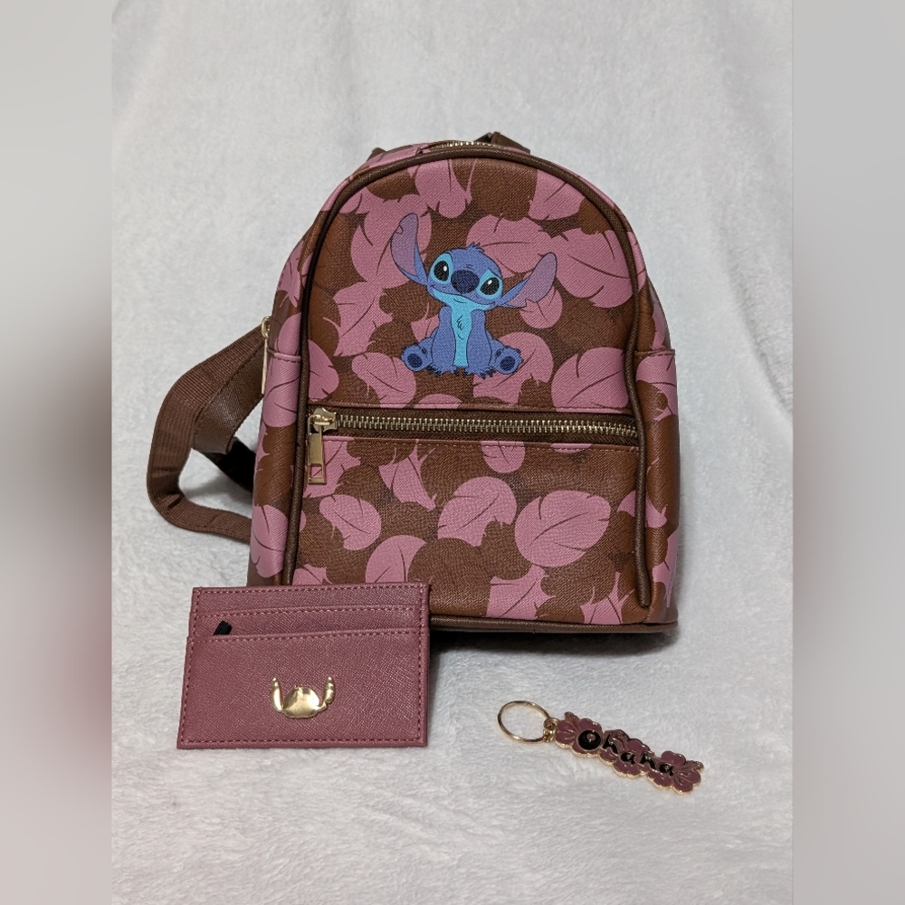 NWOT Stitch Mini Backpack 3 Piece Set